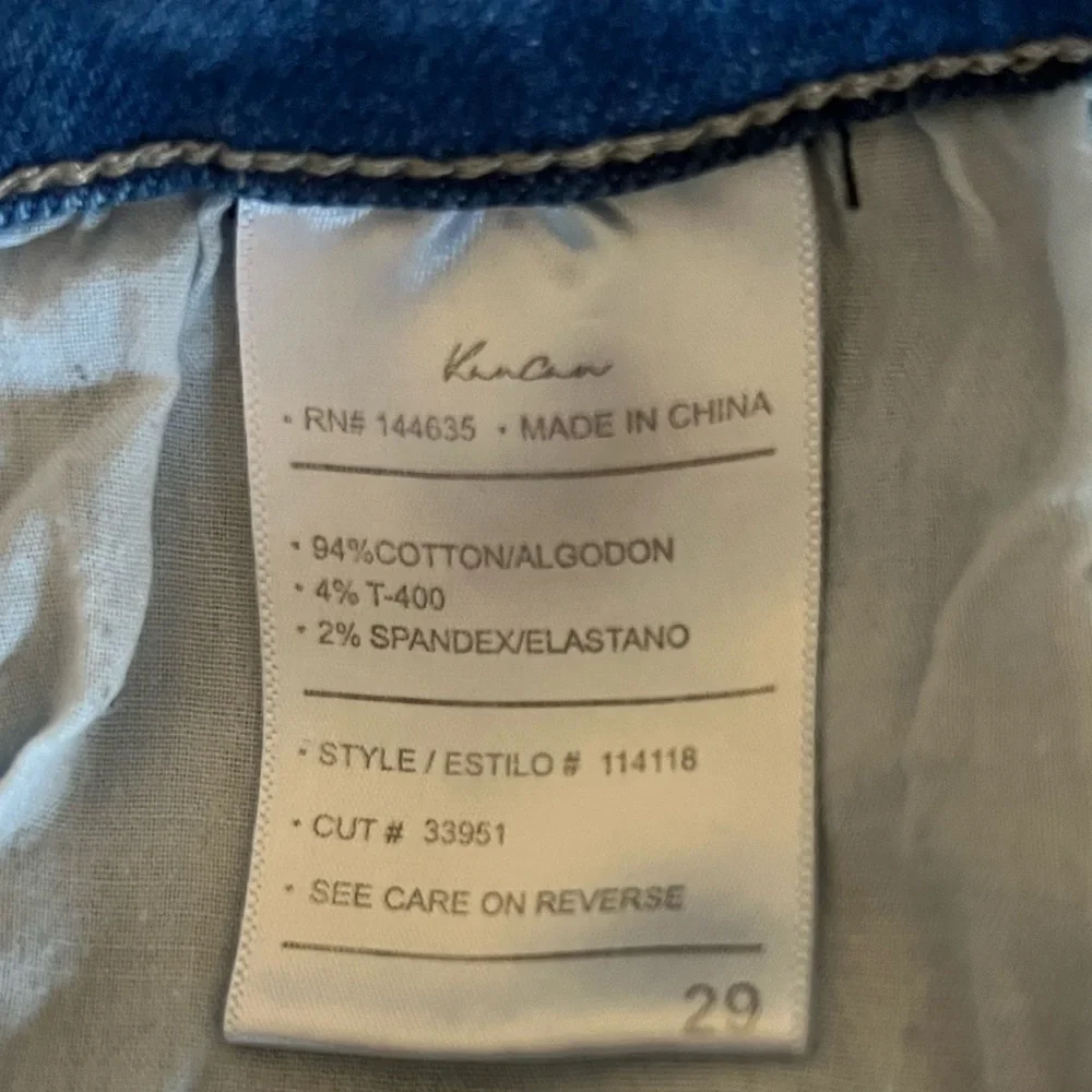 KanCan Blue Jean Shorts Mid-Rise Button Fly - Picture 5 of 5